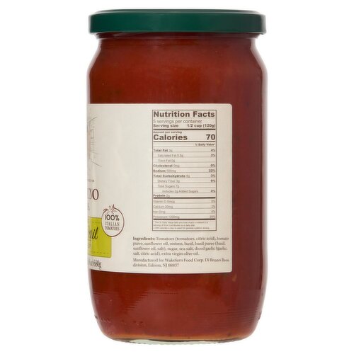 Tomato Basil Pasta Sauce