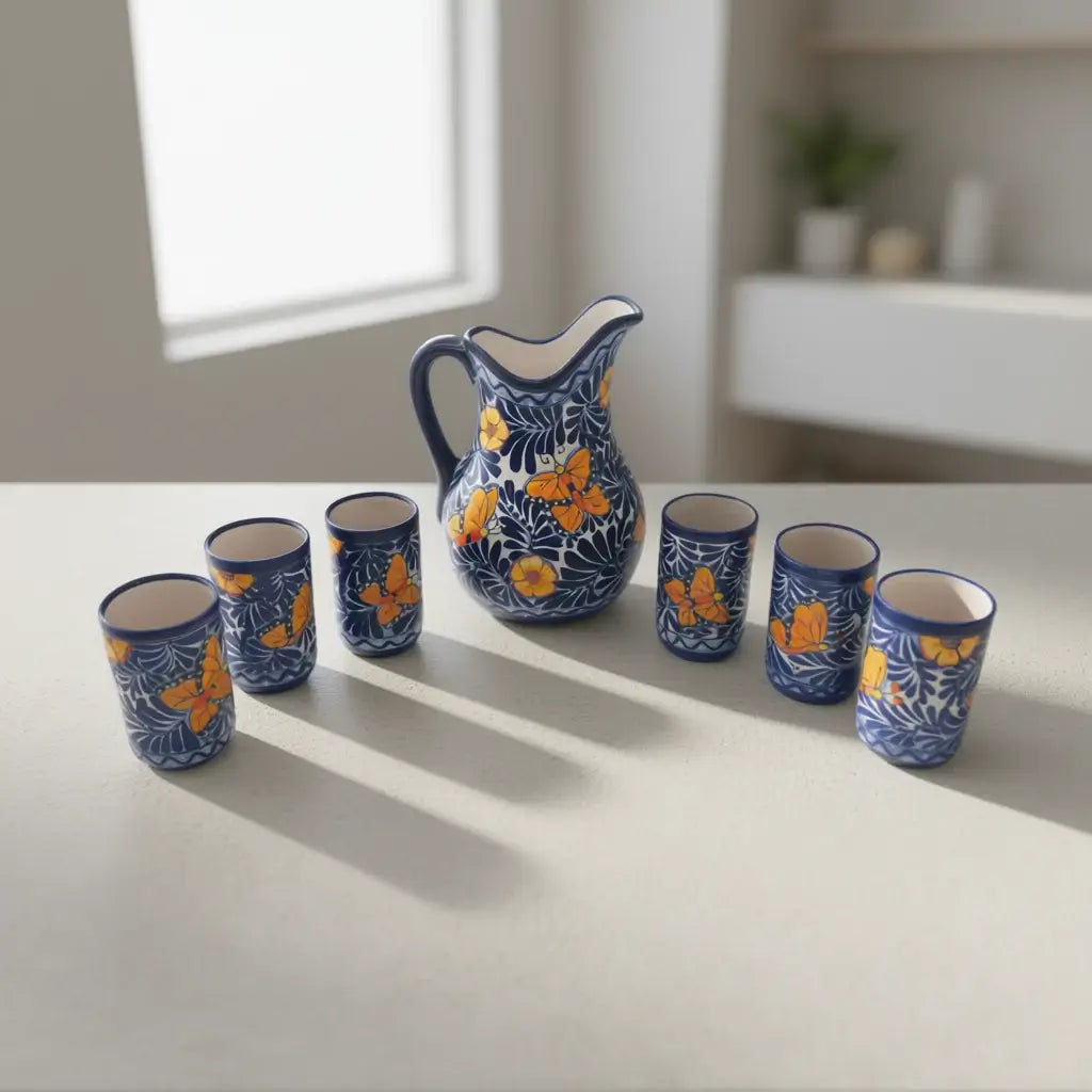Talavera Monarch Pitcher Set
