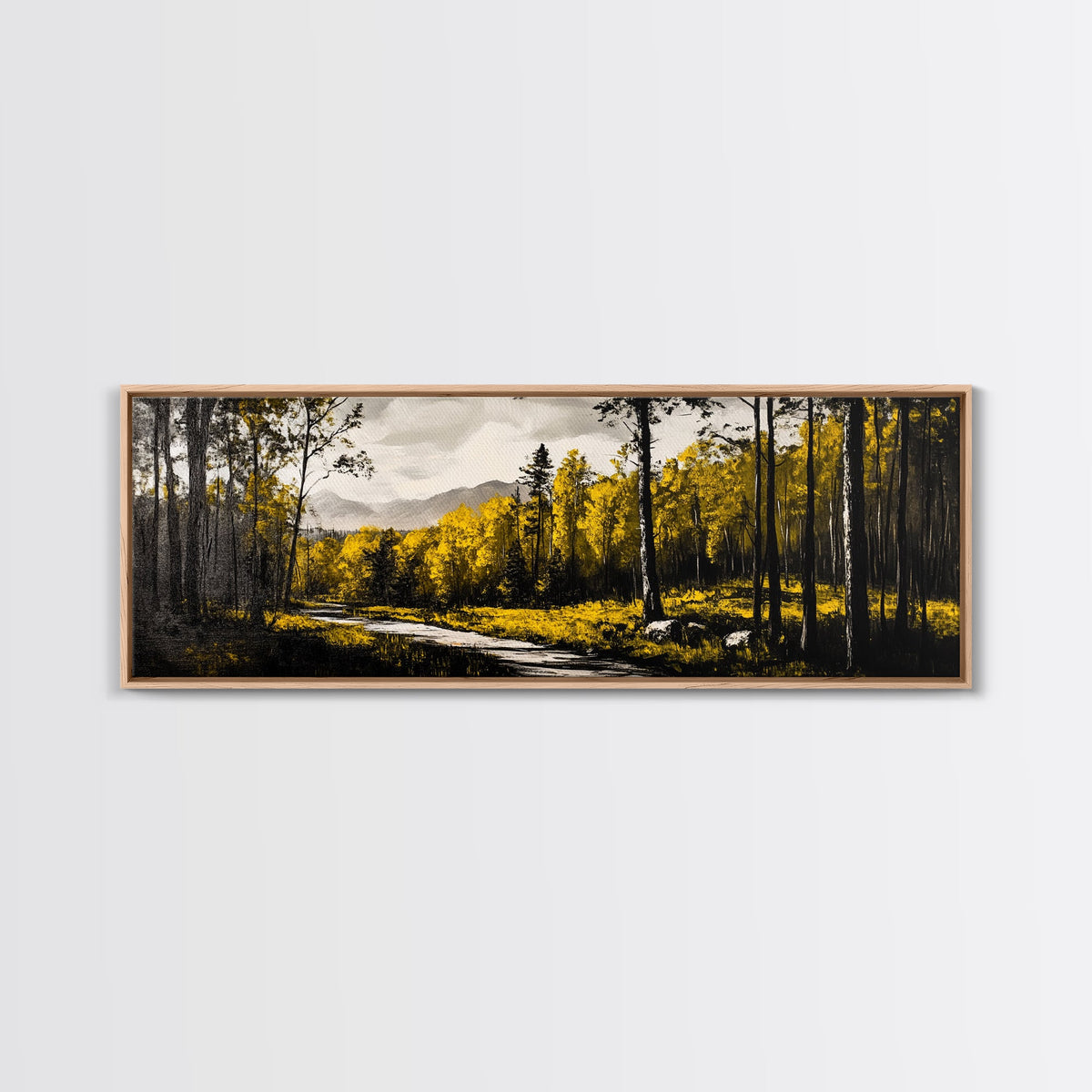 Forest Path Autumn Canvas
