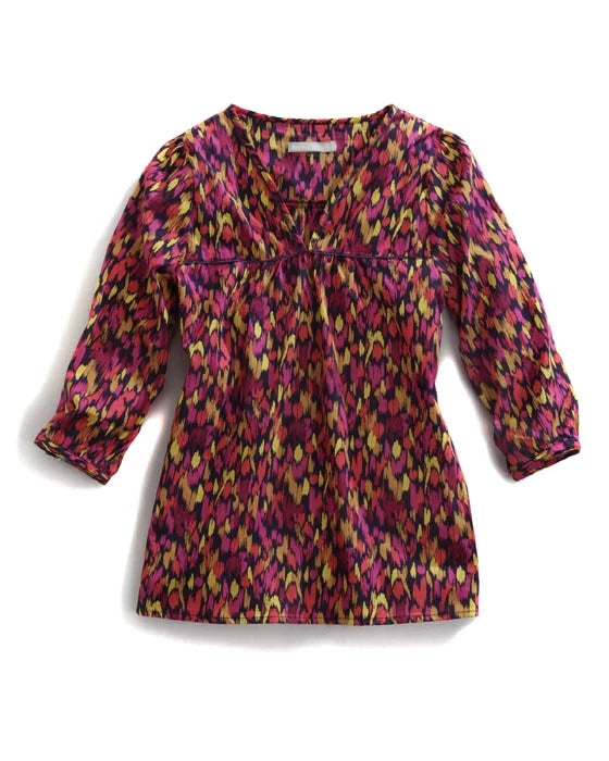 Confetti Ikat Peasant Blouse