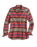 Women's Aztec Blanket Stripe Snap Shirt