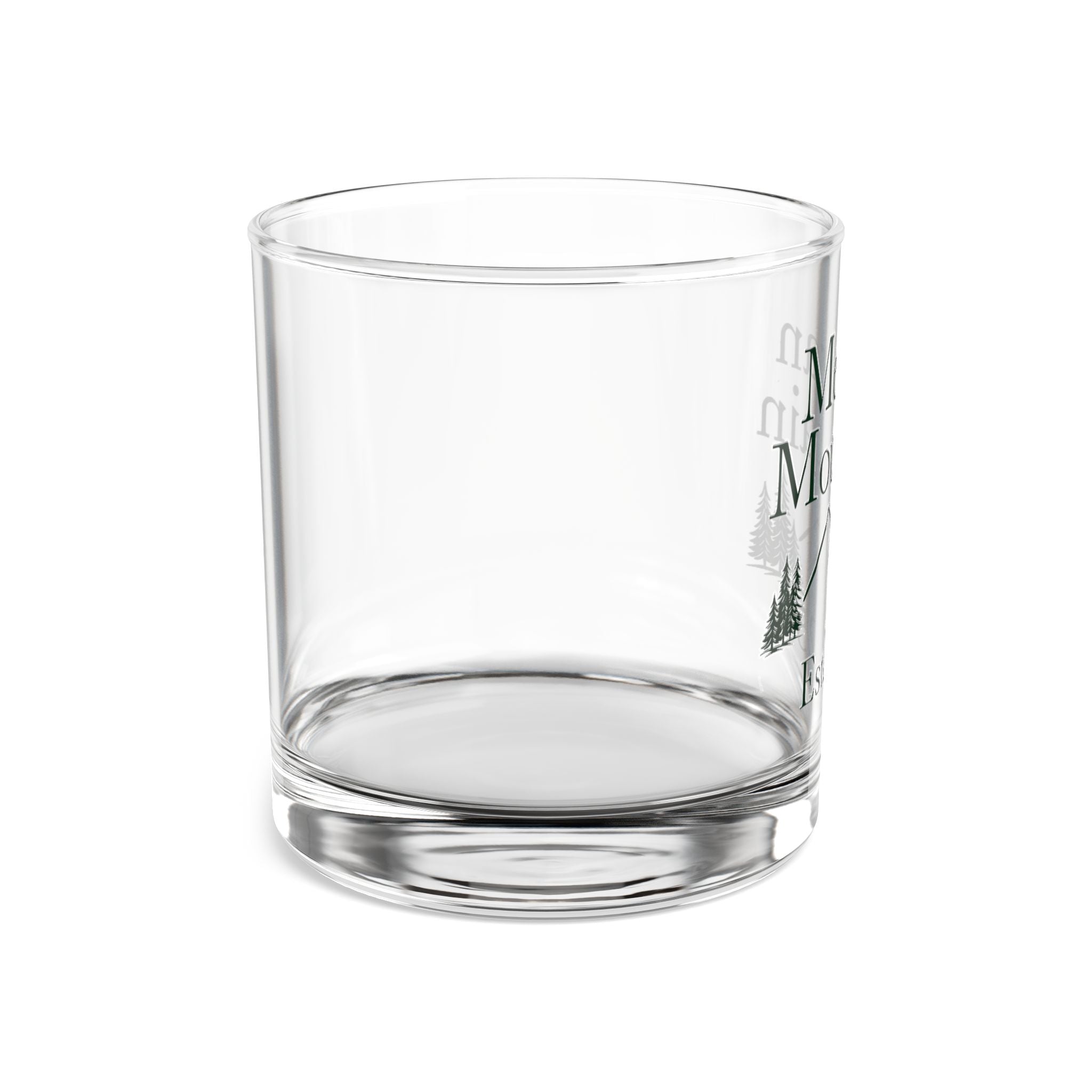 Mountain Monogram Rocks Glass