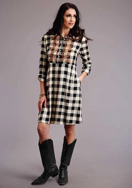 Women's Stetson Buffalo Plaid Shirt Dress