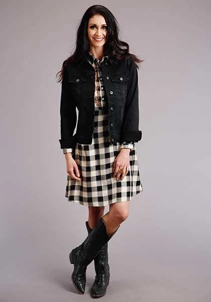 Women's Stetson Buffalo Plaid Shirt Dress