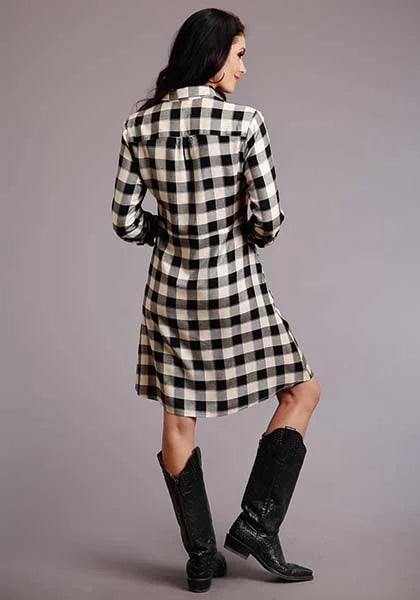 Women's Stetson Buffalo Plaid Shirt Dress