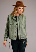Women's Stetson Velvet Bomber Jacket