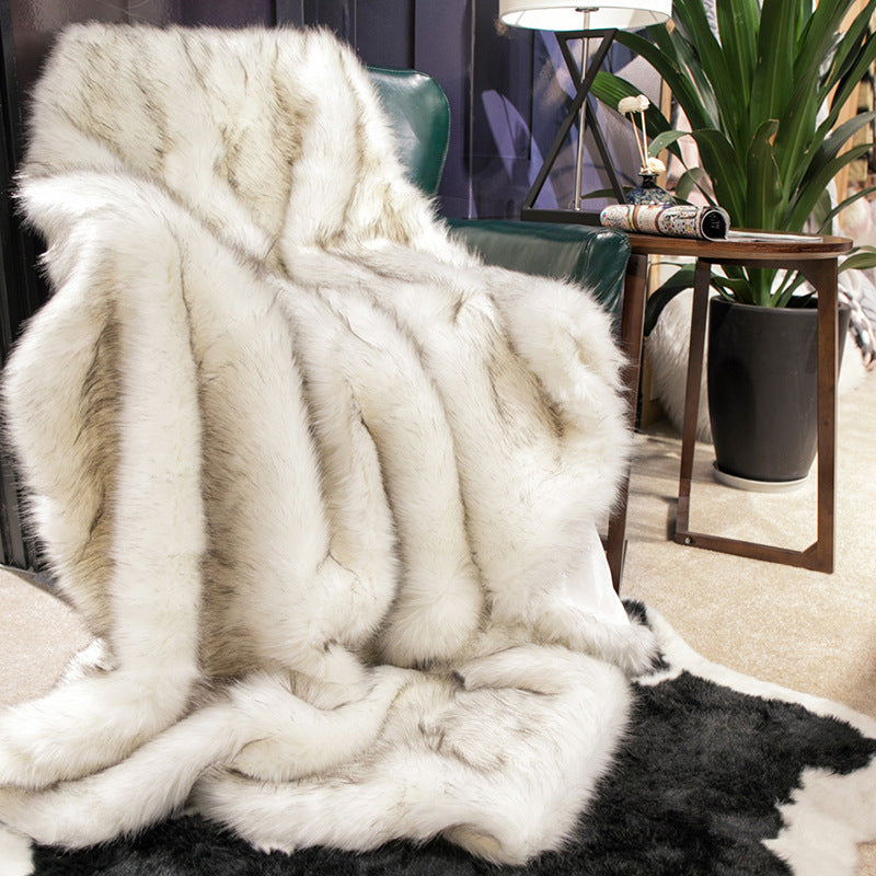 Highland Fox Knit Throw