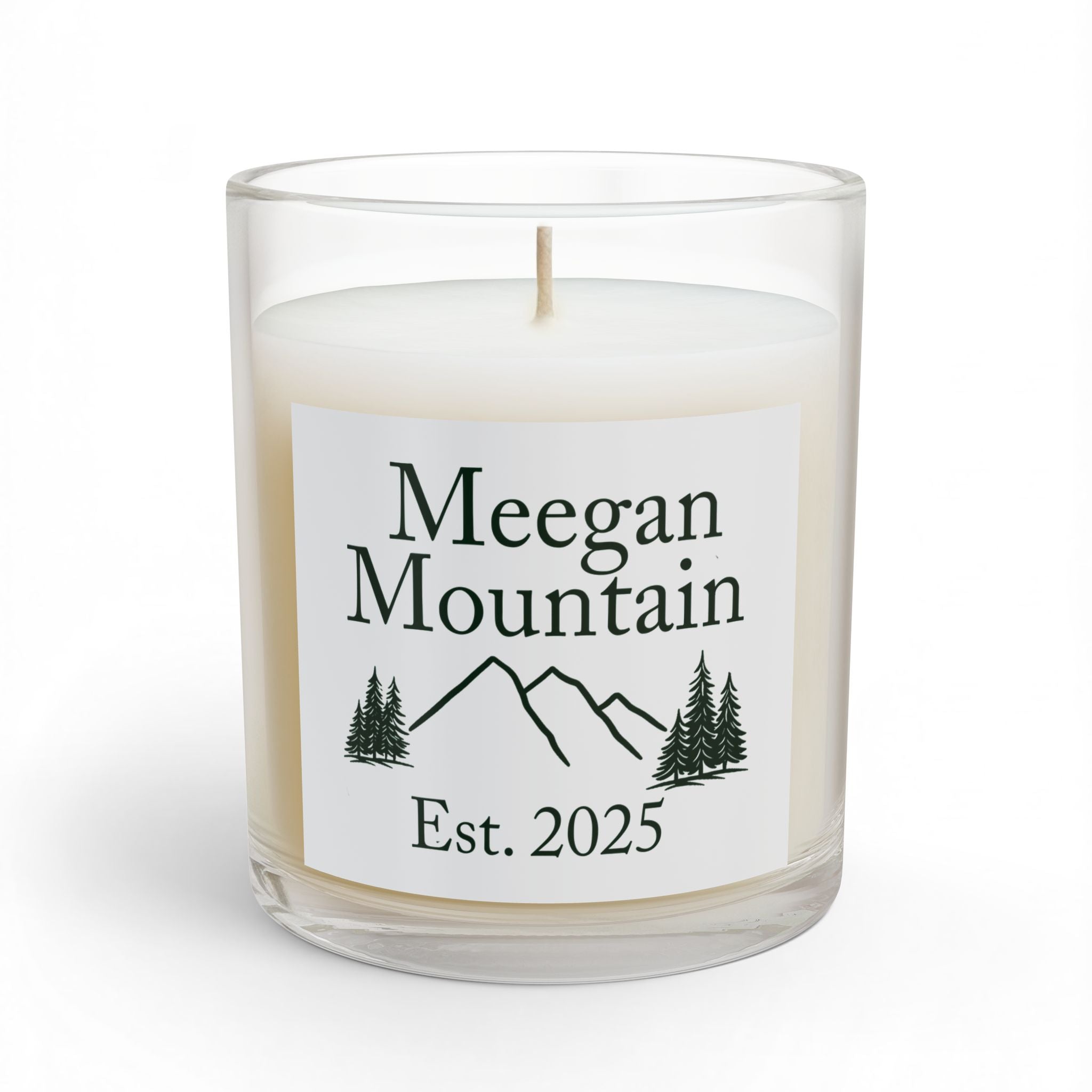 Personalized Mountain Candle