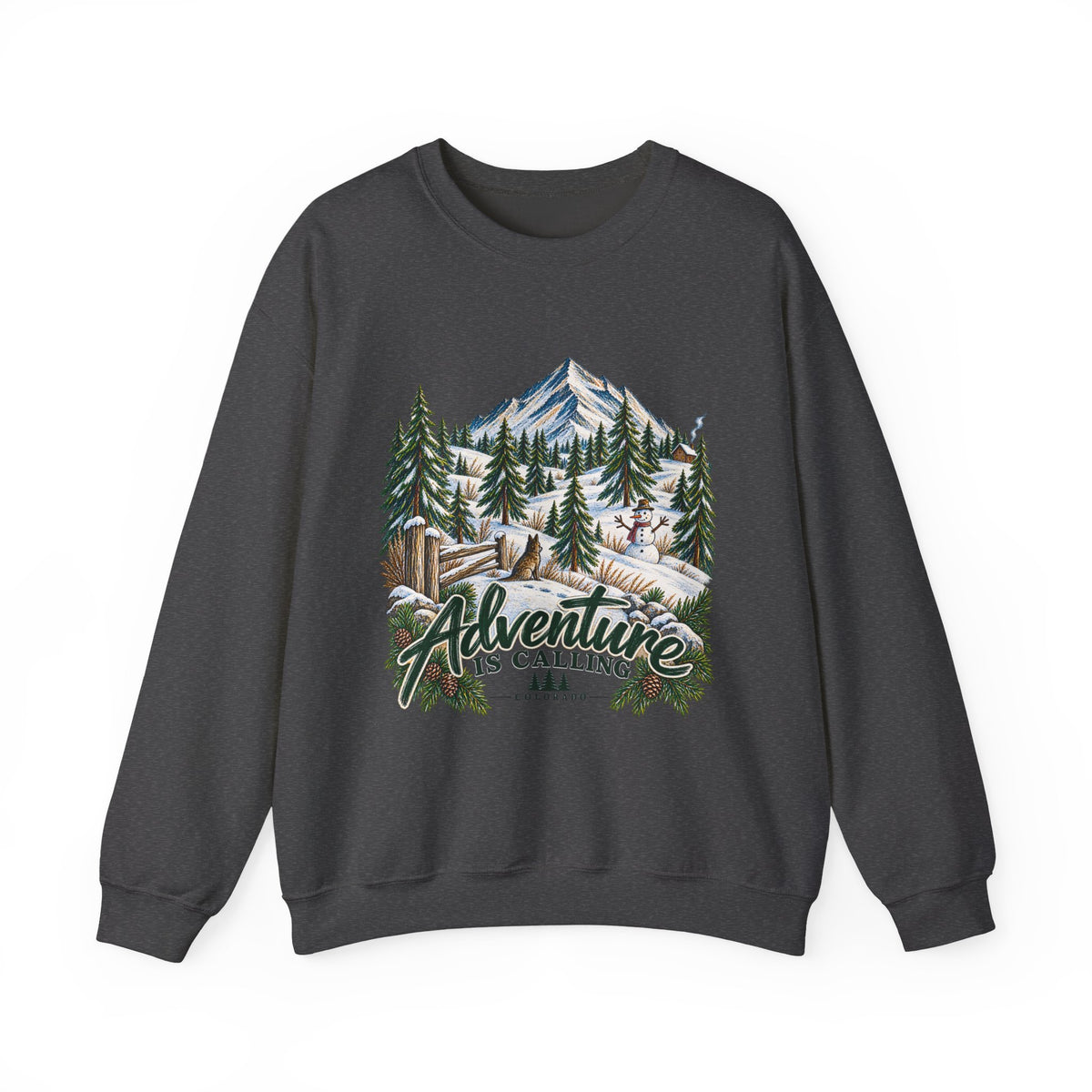 Adventure Is Calling Mountain Crewneck Sweatshirt