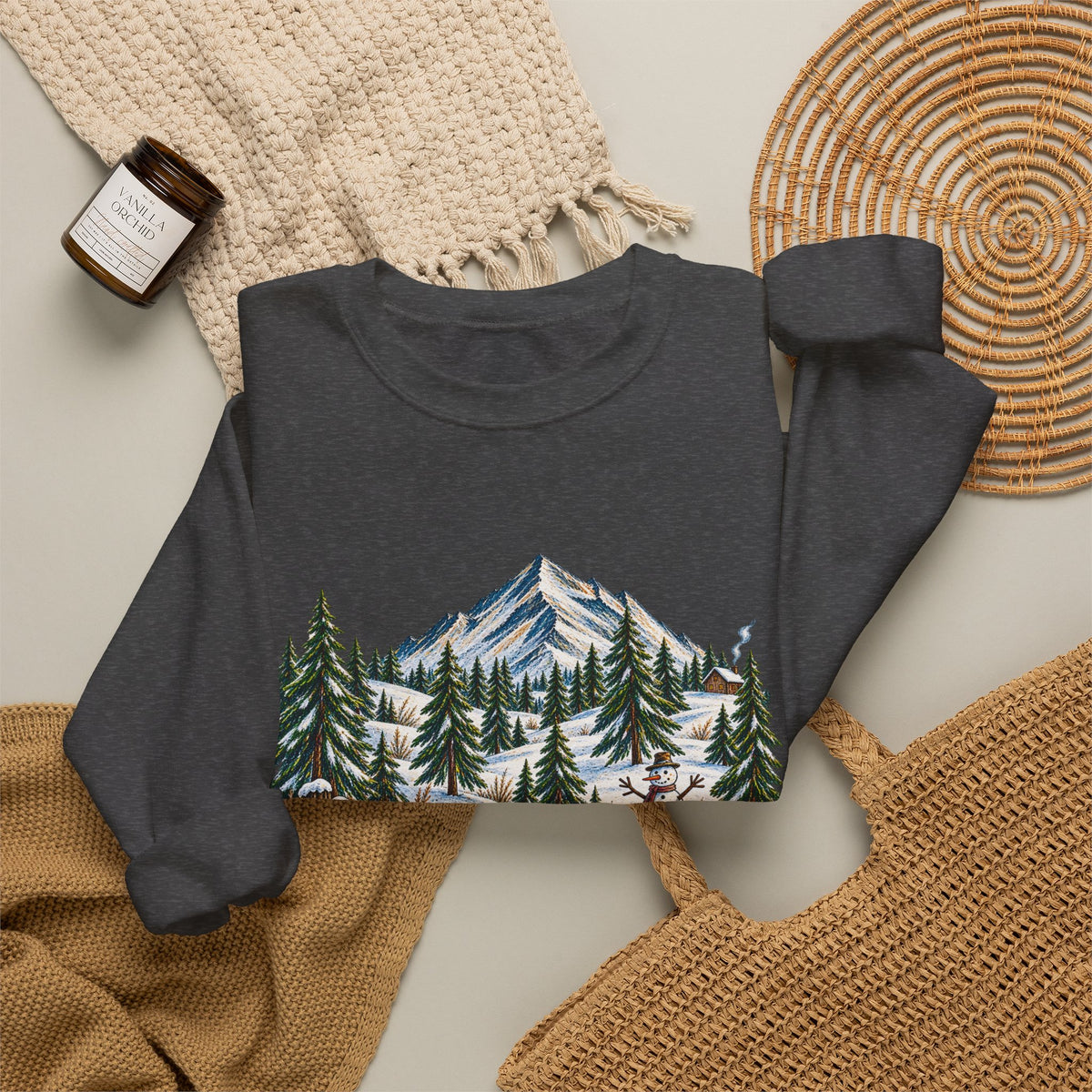 Adventure Is Calling Mountain Crewneck Sweatshirt
