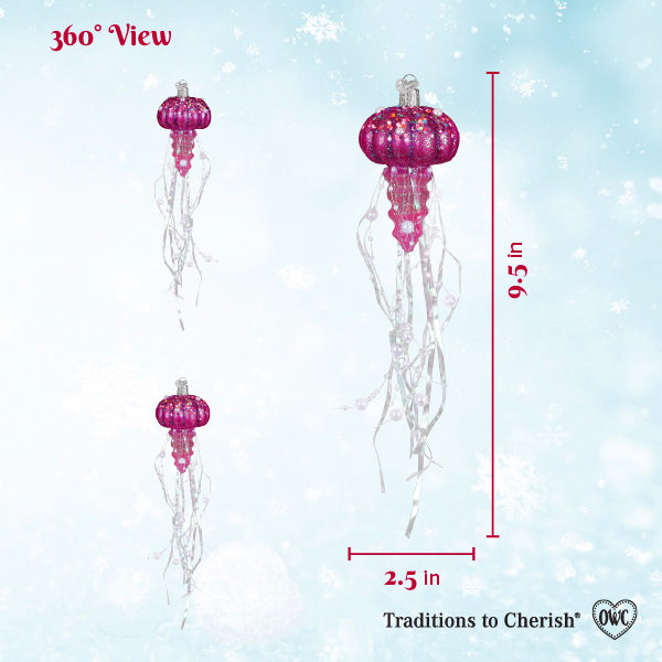 Shimmering Jellyfish Christmas Ornament