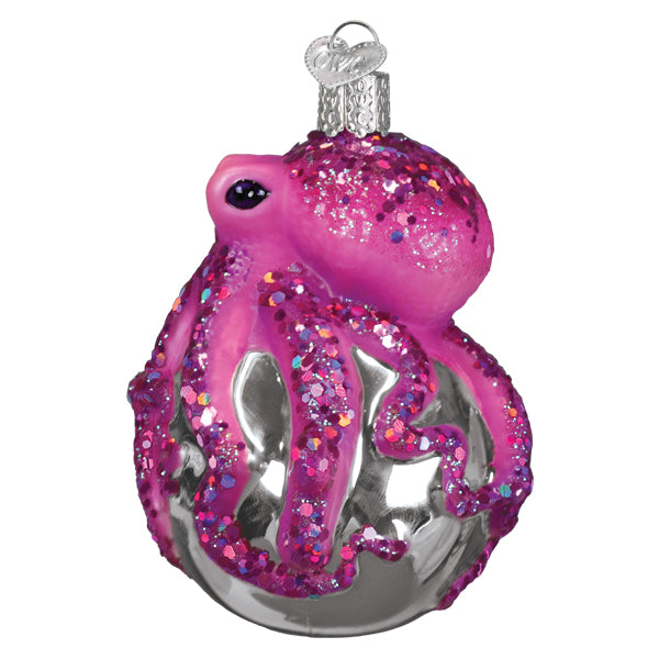 Shimmering Octopus Christmas Ornament