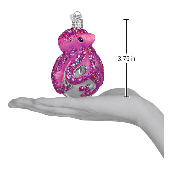 Shimmering Octopus Christmas Ornament