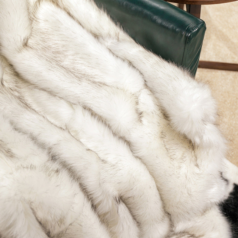 Highland Fox Knit Throw