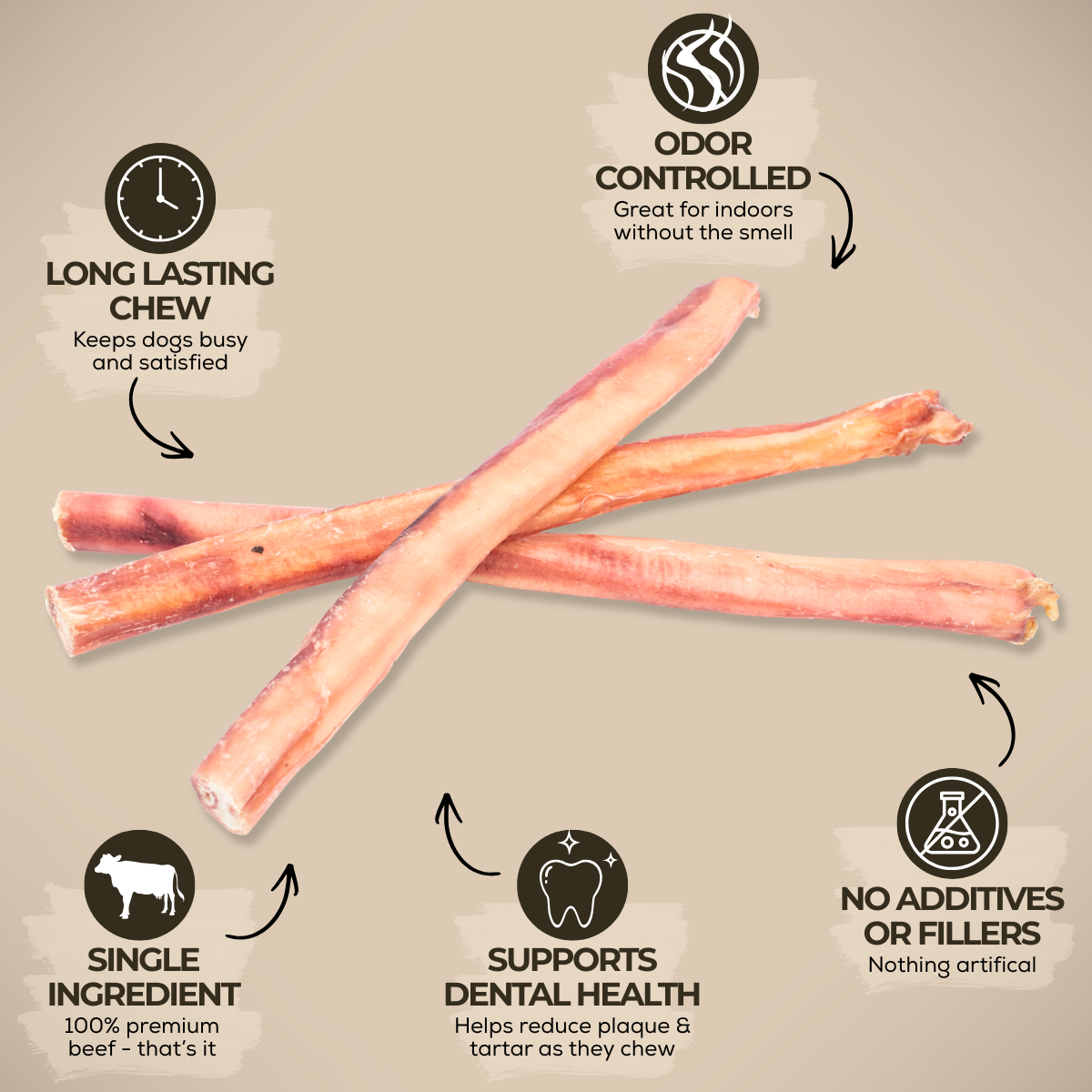 Thick Bully Stick – 12 Inch