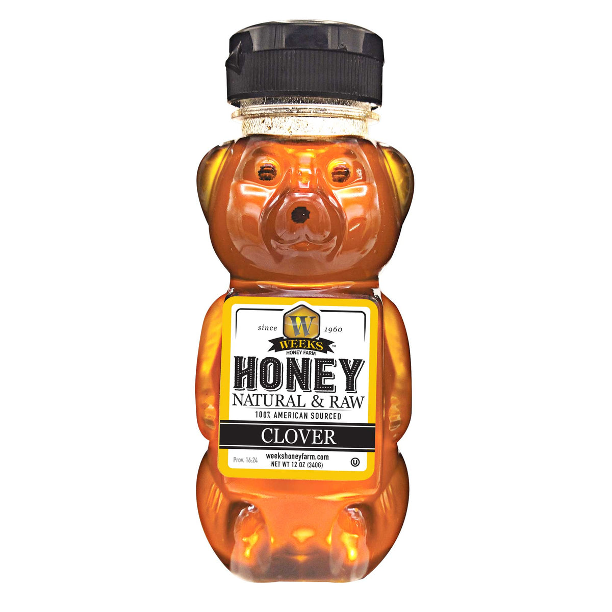 All-Natural Pure Raw Clover Honey - Sweet, Light, & Nutrient-Rich, No | Weeks Honey Farm