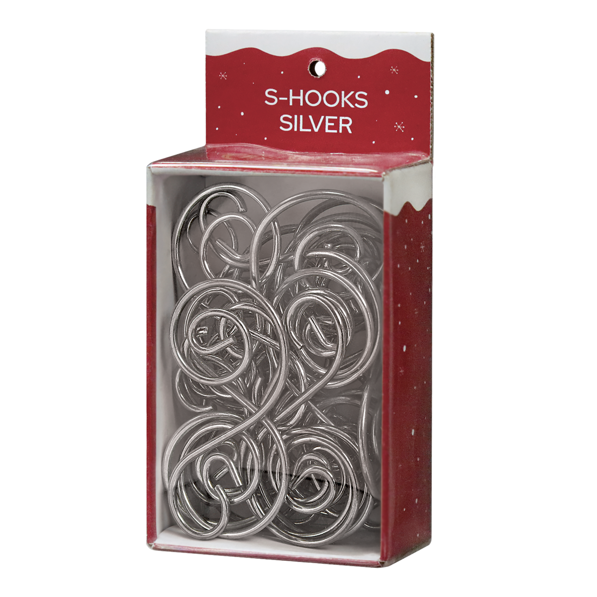 Silver S-Hook Ornament Hangers – Set of 24