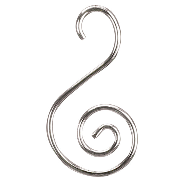 Silver S-Hook Ornament Hangers – Set of 24