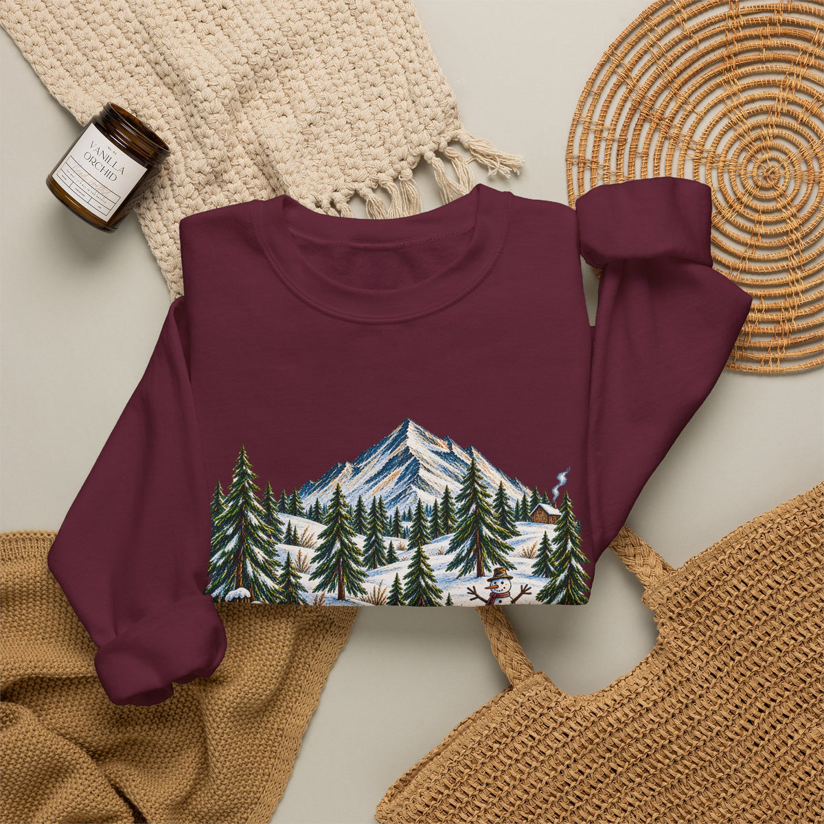 Adventure Is Calling Mountain Crewneck Sweatshirt