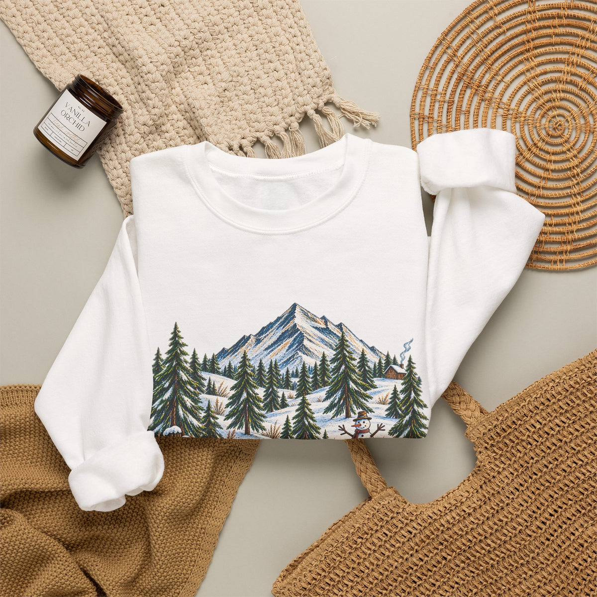 Adventure Is Calling Mountain Crewneck Sweatshirt