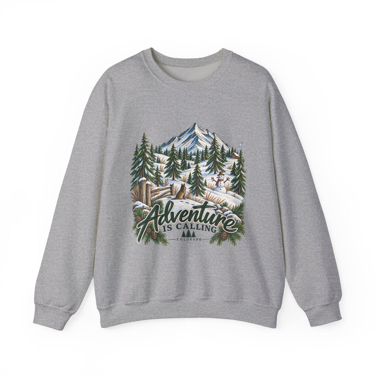 Adventure Is Calling Mountain Crewneck Sweatshirt