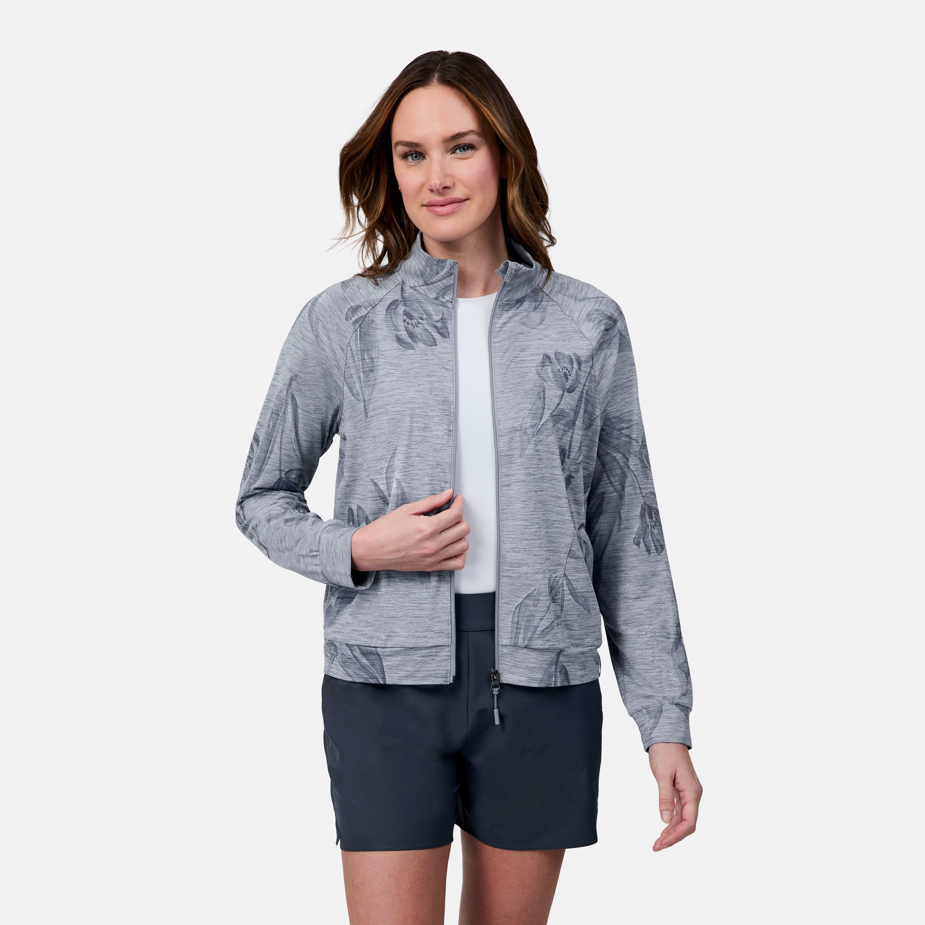 Women's Cloud Knit Zip Mock Neck Sweatshirt