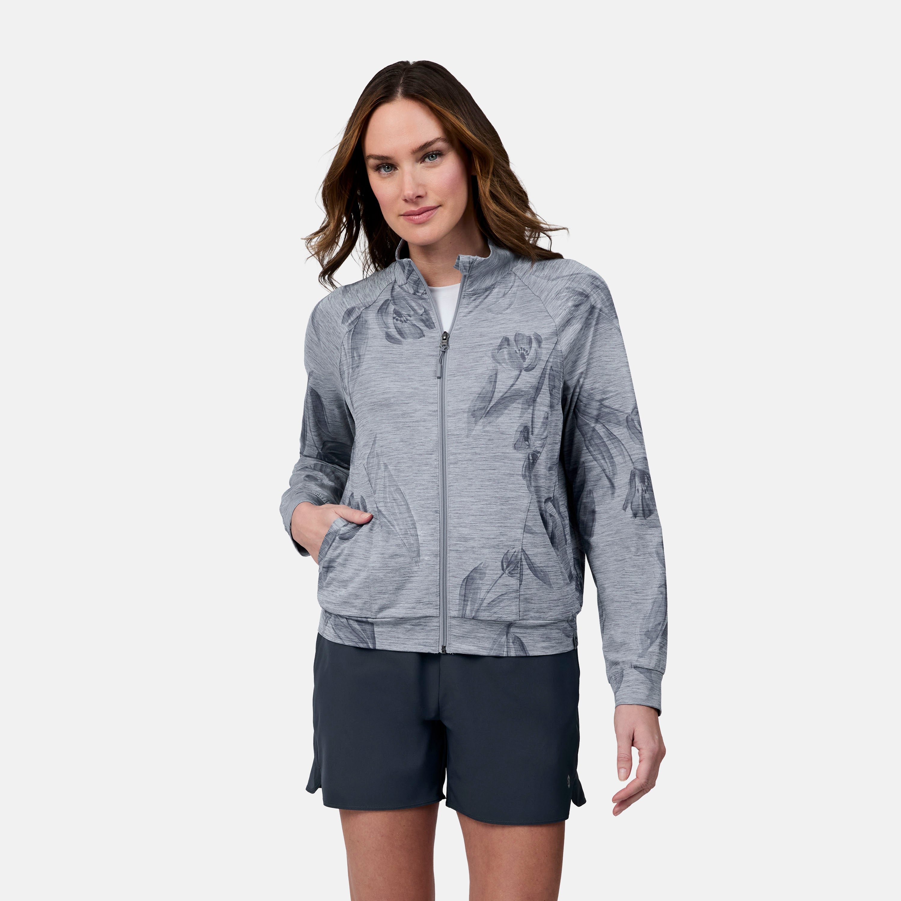 Women's Cloud Knit Zip Mock Neck Sweatshirt