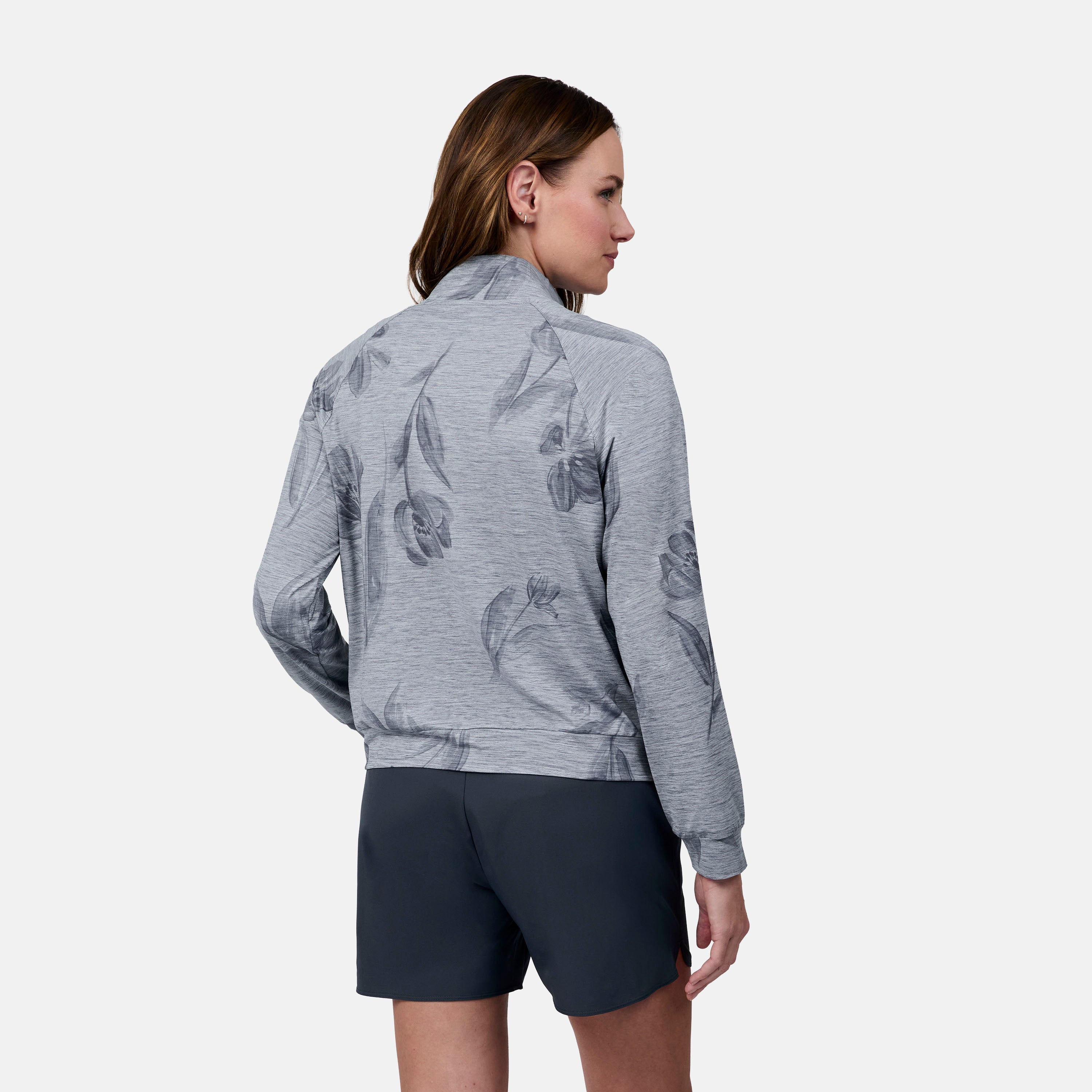Women's Cloud Knit Zip Mock Neck Sweatshirt