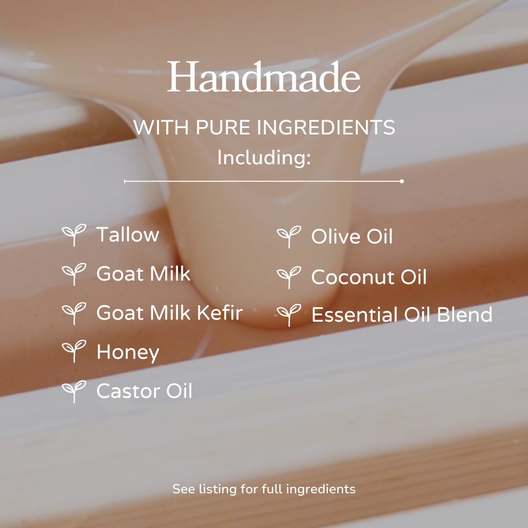 Pink Salt & Grapefruit Tallow Goat Milk Soap | 4.5 oz