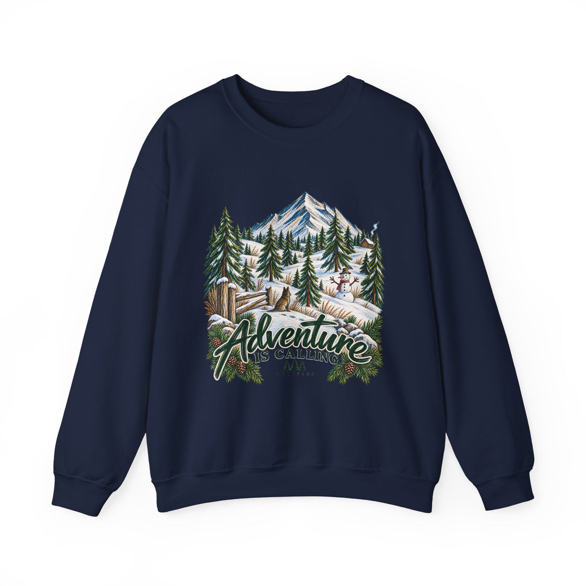 Adventure Is Calling Mountain Crewneck Sweatshirt