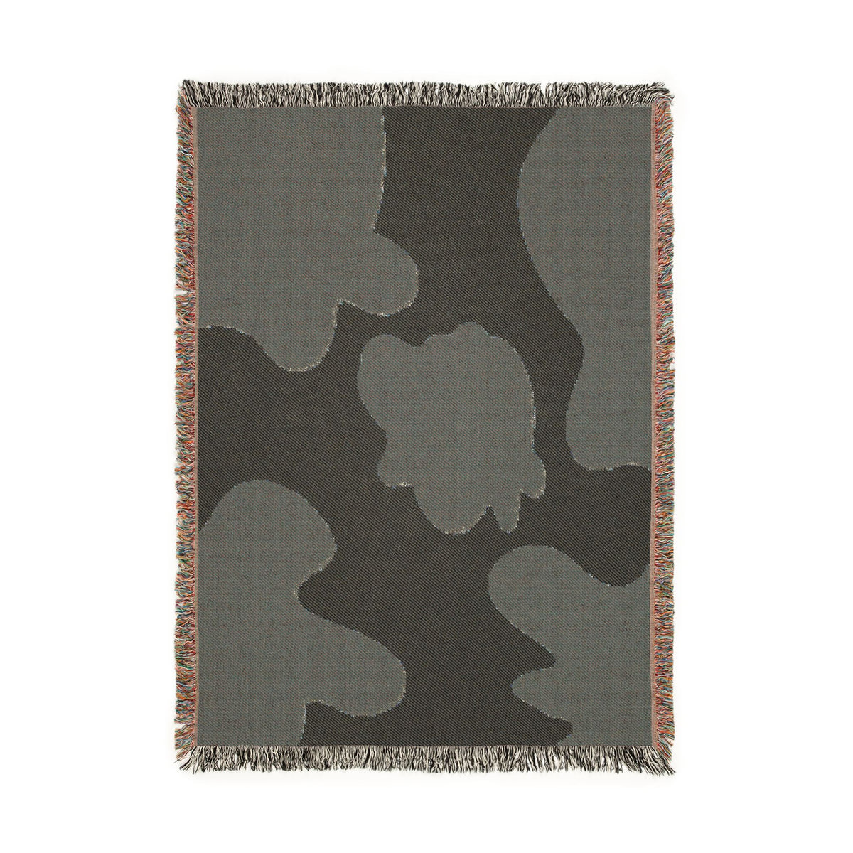 Cow Print Woven Throw Blanket