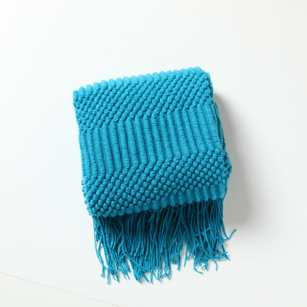 Tassel Knit Bed Blanket