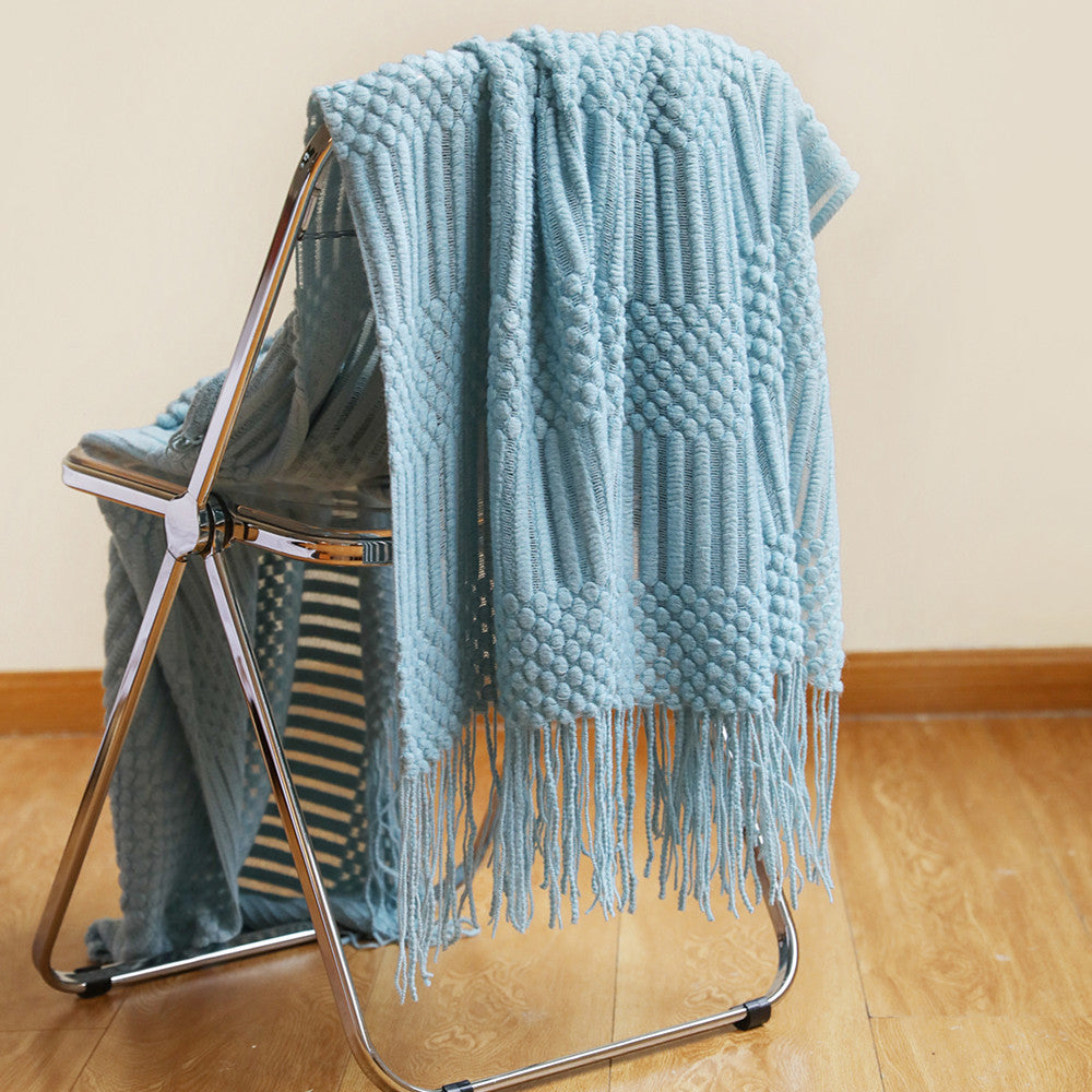 Tassel Knit Bed Blanket