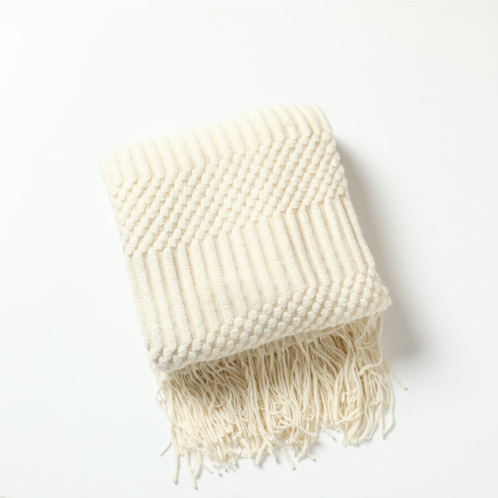 Tassel Knit Bed Blanket