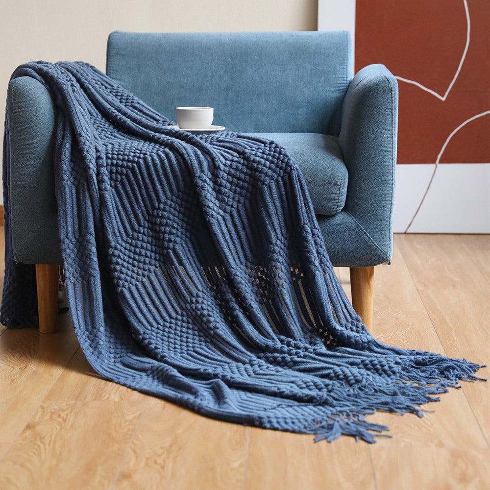 Tassel Knit Bed Blanket