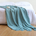 Tassel Knit Bed Blanket