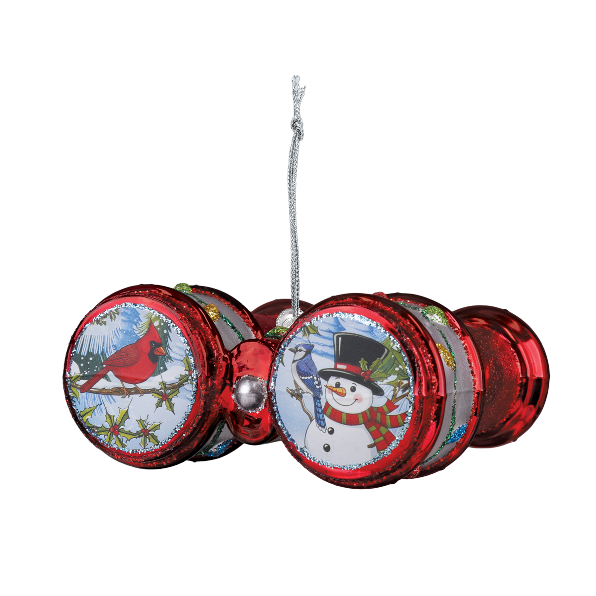 Bird Binoculars Christmas Ornament