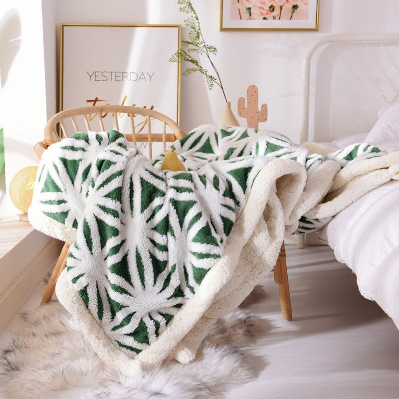 Velvet Jacquard Cozy Blanket