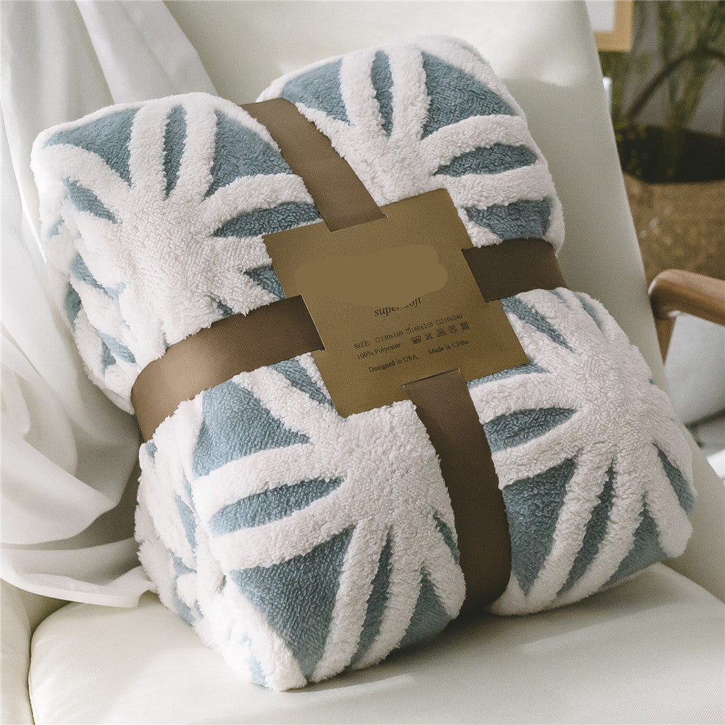Velvet Jacquard Cozy Blanket