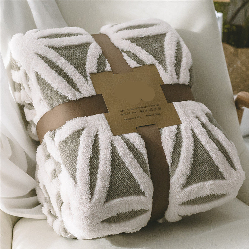 Velvet Jacquard Cozy Blanket