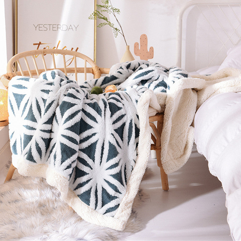 Velvet Jacquard Cozy Blanket