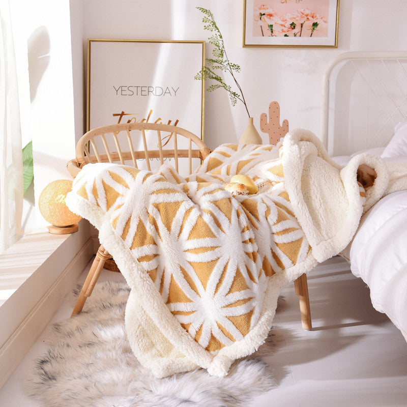 Velvet Jacquard Cozy Blanket