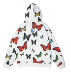Women's Butterfly Print Hoodie