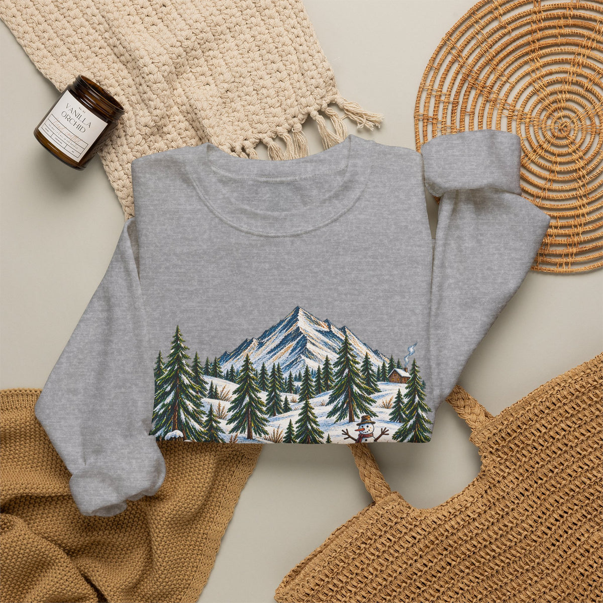 Adventure Is Calling Mountain Crewneck Sweatshirt