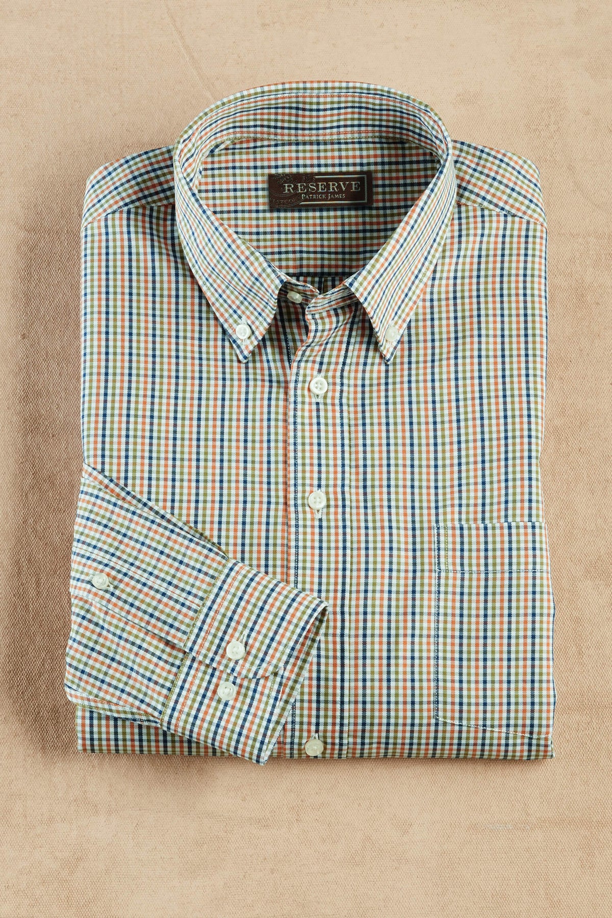 Reserve Long Sleeve Button Down Mini Check Shirt