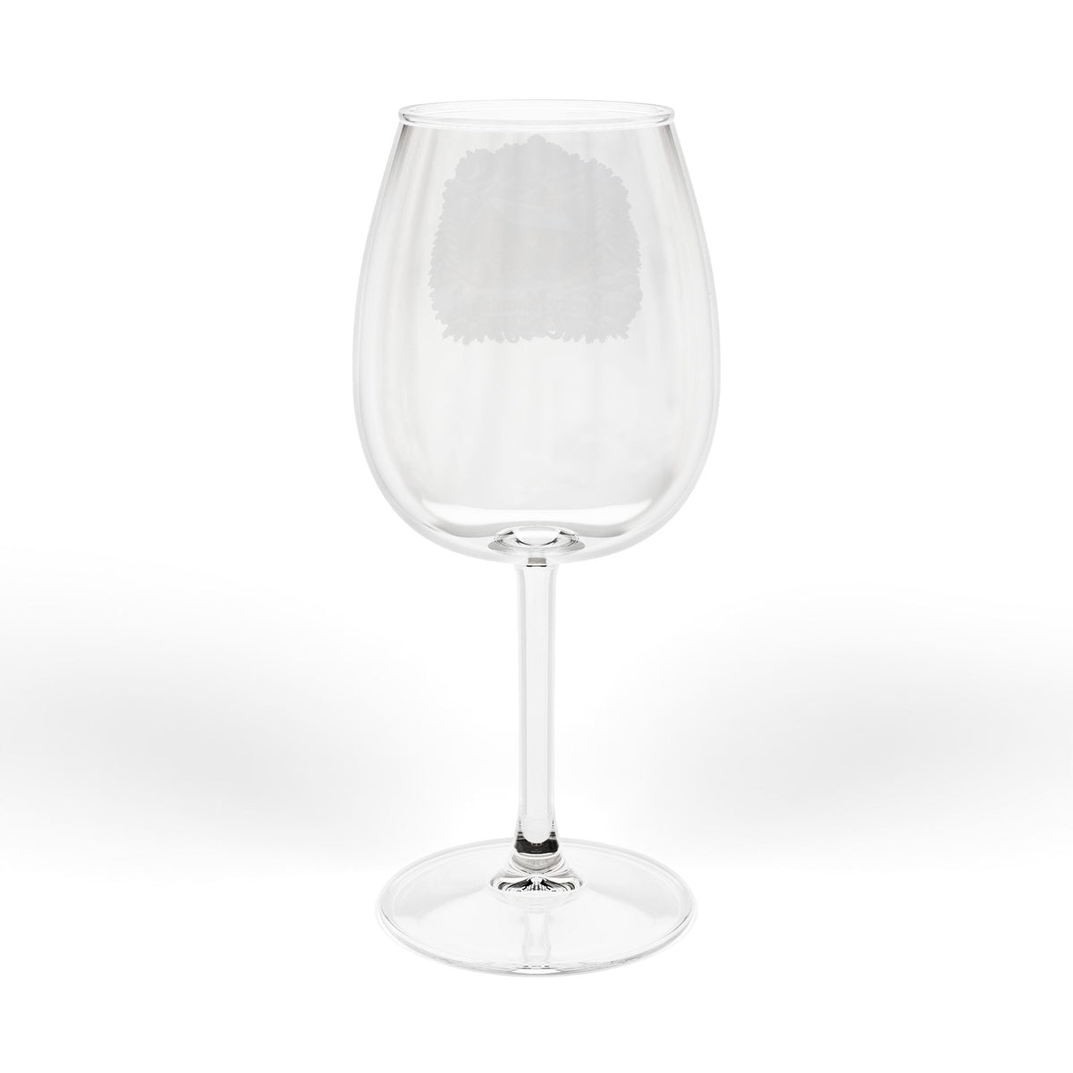 12oz Winter Cabin Wine Glass — Snowy Lodge Holiday Glassware