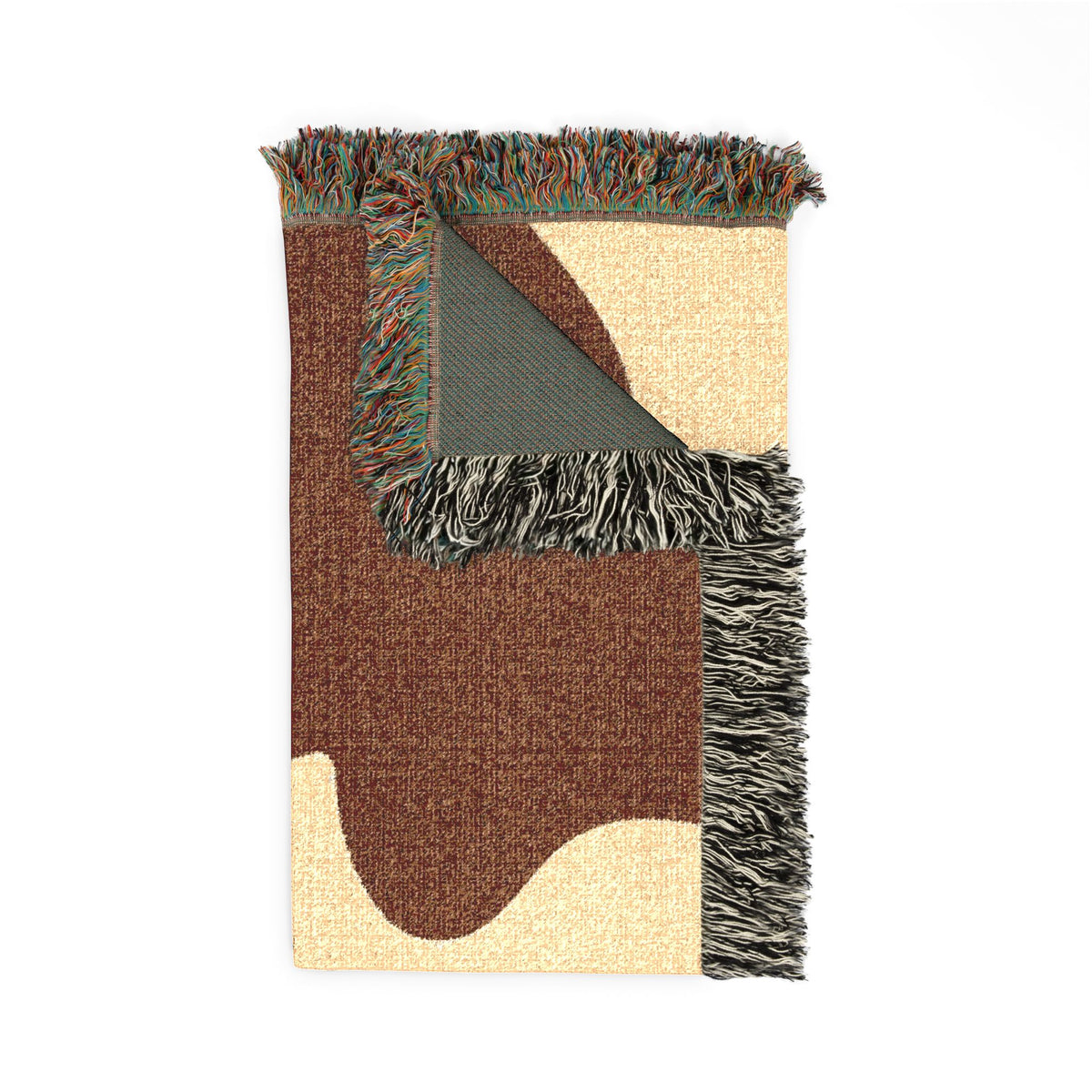 Cow Print Woven Throw Blanket