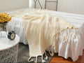 Mountain Tassel Knit Throw