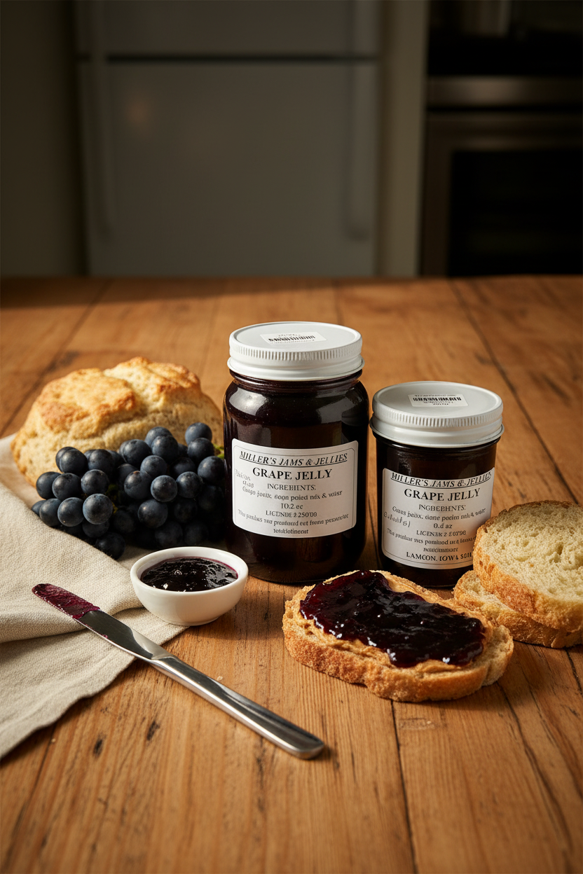 Miller’s Amish-Made Grape Jelly | 9.4 or 18 oz