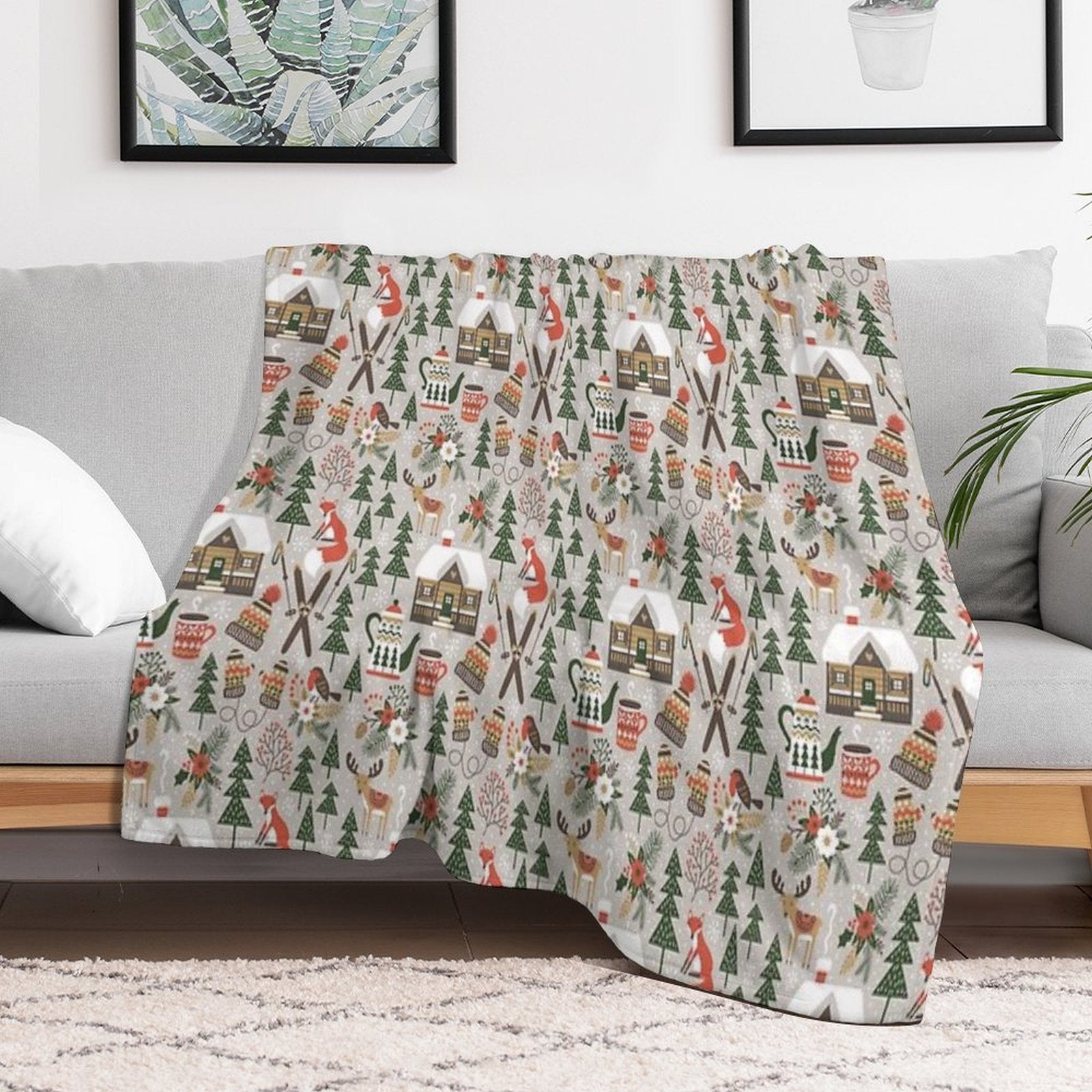 Cabin Life Throw Blanket